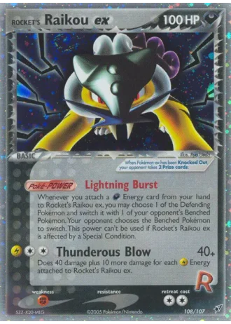 Rocket's Raikou ex #108 — Deoxys