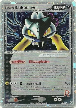 Rockets Raikou ex #108 — EX Deoxys