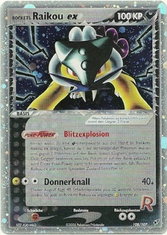Rockets Raikou ex #108 — EX Deoxys