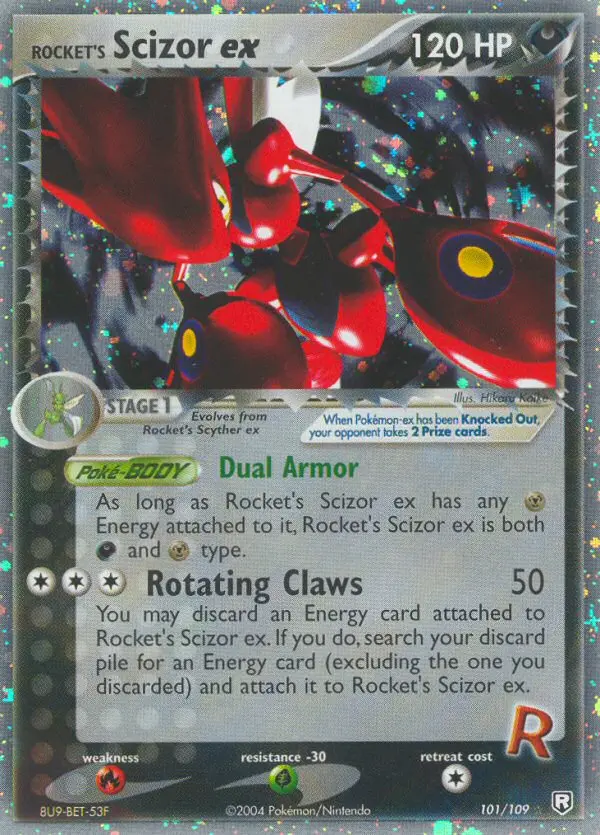 Rocket's Scizor ex #101 — Team Rocket Returns