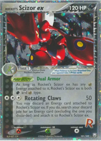Rocket's Scizor ex #101 — Team Rocket Returns