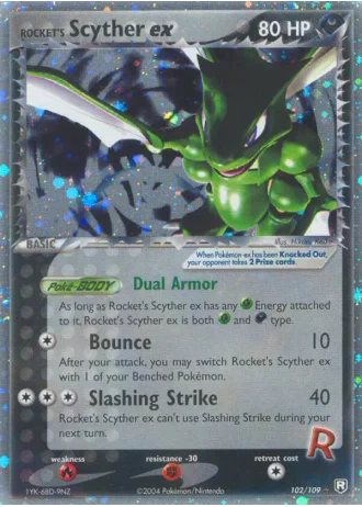 Rocket's Scyther ex #102 — Team Rocket Returns