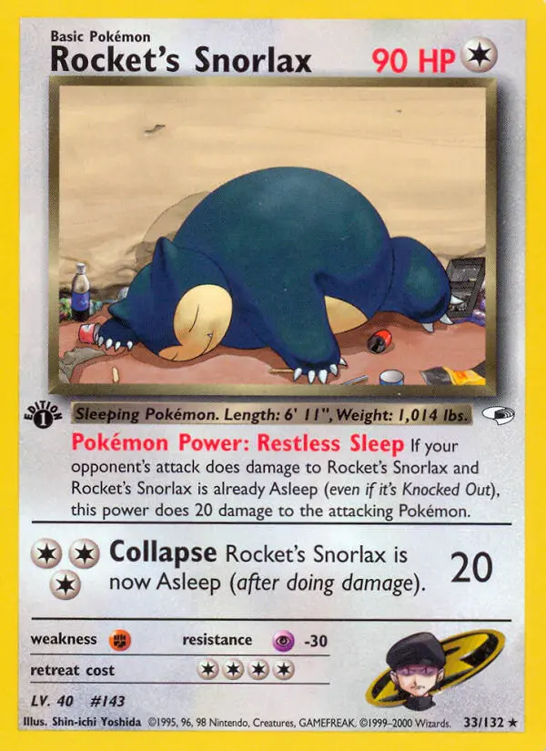 Rocket's Snorlax #33 — Gym Heroes