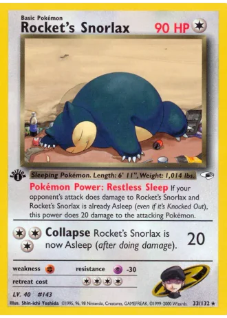 Rocket's Snorlax #33 — Gym Heroes