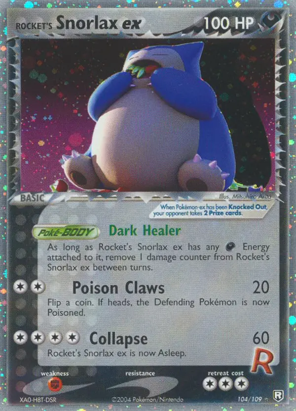 Rocket's Snorlax ex #104 — Team Rocket Returns