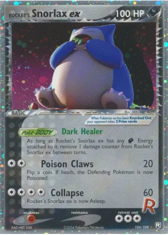 Rocket's Snorlax ex #104 — Team Rocket Returns