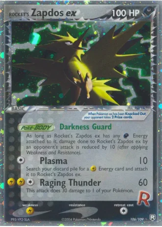 Rocket's Zapdos ex #106 — Team Rocket Returns