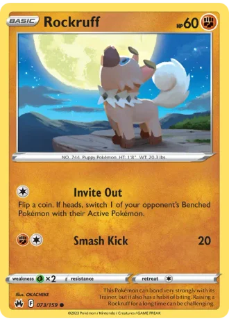 Rockruff #073/159 — Crown Zenith