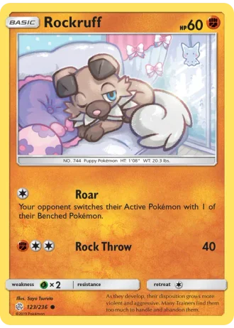 Rockruff #123/236 — Cosmic Eclipse