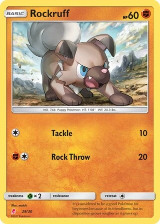 Rockruff #29 — SM trainer Kit (Lycanroc)