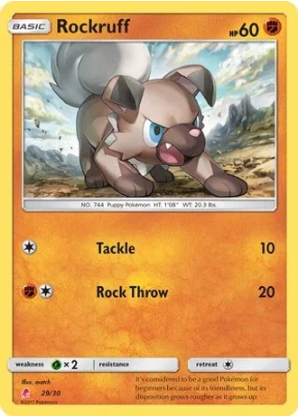 Rockruff #29 — SM trainer Kit (Lycanroc)