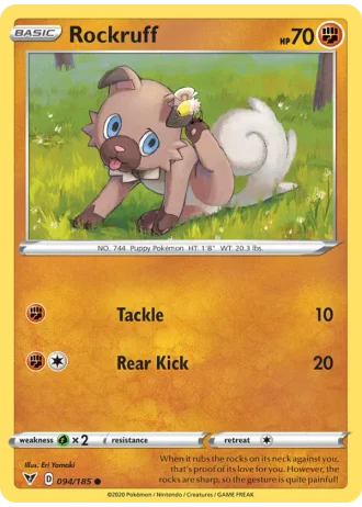 Rockruff #94 — Vivid Voltage