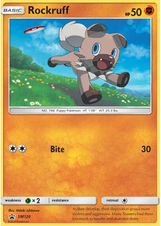 Rockruff SM120 — Sun & Moon Promos