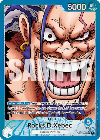 Rocks.D.Xebec (OP17-039) (Alternative Art) — The World's Strongest Warriors (OP17)