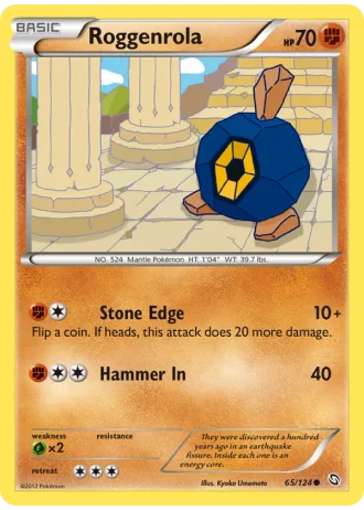 Roggenrola #65/124 — Dragons Exalted
