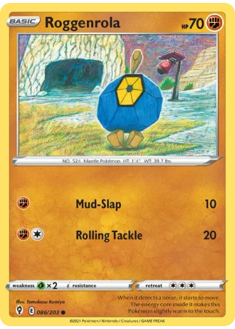 Roggenrola #86/203 — Evolving Skies