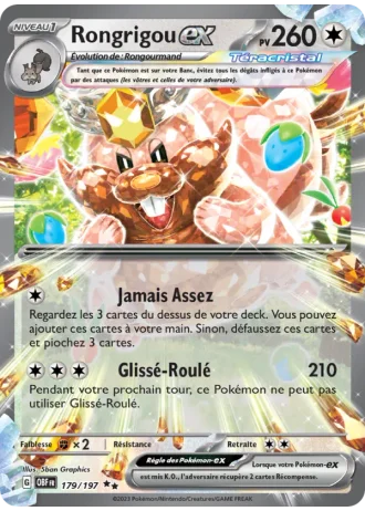 Rongrigou ex #179/197 — Flammes Obsidiennes