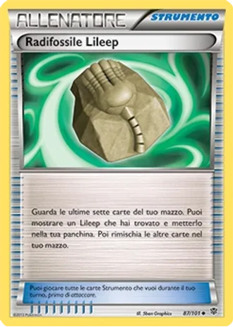 Root Fossil Lileep #87/101 — Esplosione Plasma