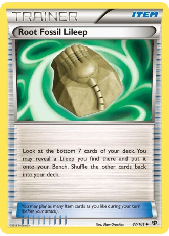 Root Fossil Lileep #87 — Plasma Blast