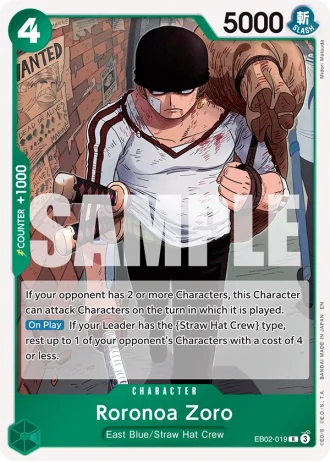 Roronoa Zoro (EB02-019) — Anime 25th Collection (EB02)