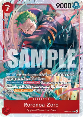 Roronoa Zoro (EB04-007) — Adventure on Kami's Island (OP15-EB04)