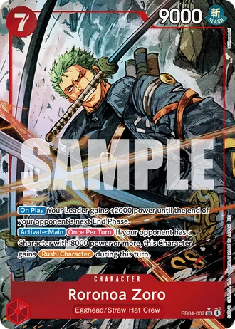 Roronoa Zoro (EB04-007) (Alternative Art) — Adventure on Kami's Island (OP15-EB04)