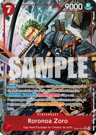 Roronoa Zoro (EB04-007) (Alternative Art) — Aventure sur l'Île de Dieu (OP15-EB04)