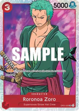 Roronoa Zoro (OP01-025) — Romance Dawn (OP01)