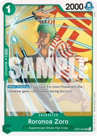 Roronoa Zoro (OP07-034) — 500 Years in the Future (OP07)