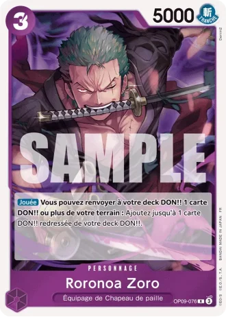 Roronoa Zoro (OP09-076) (Reprint) — ONE PIECE CARD THE BEST vol.2 (PRB02)