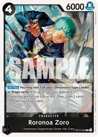 Roronoa Zoro (OP10-095) (Reprint) — One Piece Card The Best Vol.2(PRB02)