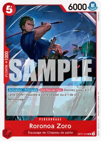 Roronoa Zoro (OP11-016) — Des Poings Vifs Comme l'Éclair (OP11)