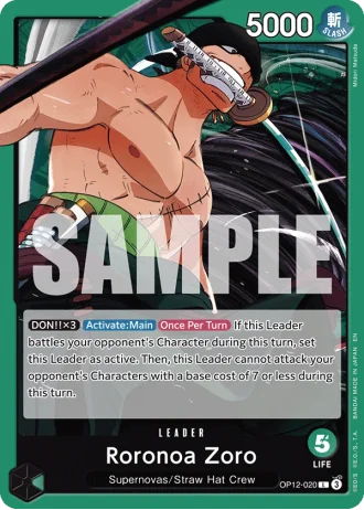 Roronoa Zoro (OP12-020) — Legacy of the Master (OP12)