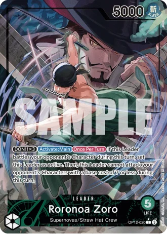 Roronoa Zoro (OP12-020) (Alternative Art) — Legacy of the Master (OP12)