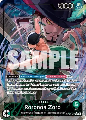 Roronoa Zoro (OP12-020) (Alternative Art) — l'Héritage du Maître (OP12)