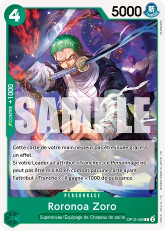 Roronoa Zoro (OP12-036) — l'Héritage du Maître (OP12)