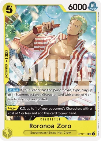 Roronoa Zoro (OP12-113) — Legacy of the Master (OP12)