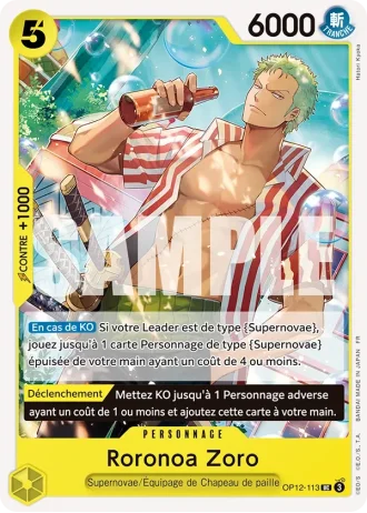 Roronoa Zoro (OP12-113) — l'Héritage du Maître (OP12)