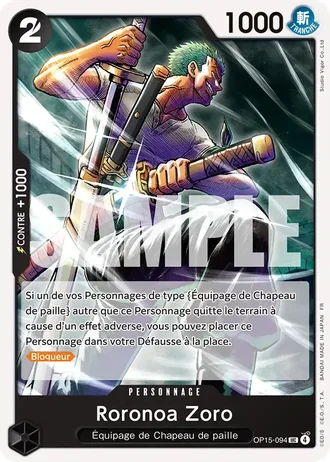 Roronoa Zoro (OP15-094) — Aventure sur l'Île de Dieu (OP15-EB04)