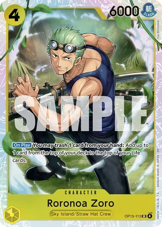 Roronoa Zoro (OP15-113) — Adventure on Kami's Island (OP15-EB04)