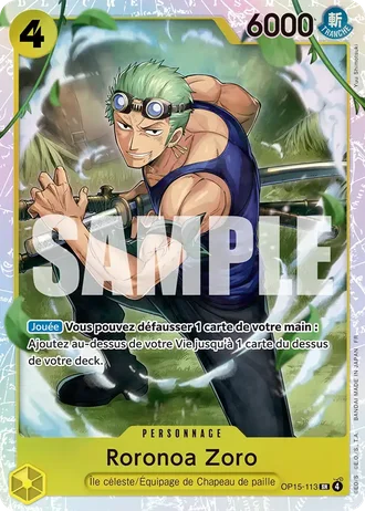 Roronoa Zoro (OP15-113) — Aventure sur l'Île de Dieu (OP15-EB04)