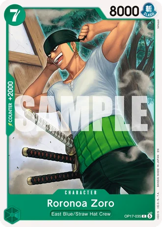 Roronoa Zoro (OP17-035) — The World's Strongest Warriors (OP17)