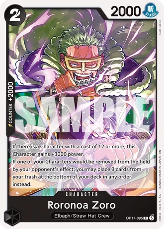 Roronoa Zoro (OP17-095) — The World's Strongest Warriors (OP17)