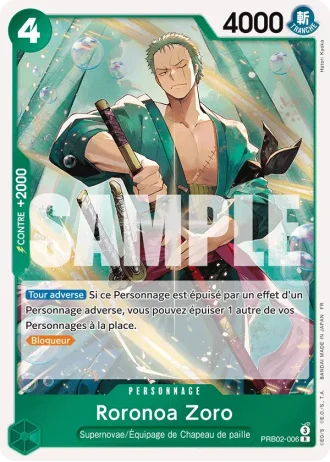 Roronoa Zoro (PRB02-006) — ONE PIECE CARD THE BEST vol.2 (PRB02)