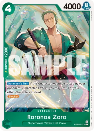 Roronoa Zoro (RB02-006) (Pirate Foil) — One Piece Card The Best Vol.2(PRB02)