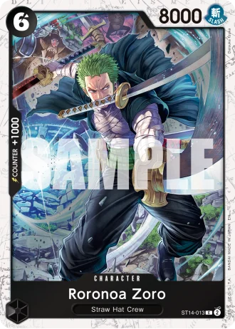 Roronoa Zoro (ST14-013) (Pirate Foil) — One Piece Card The Best Vol.2(PRB02)