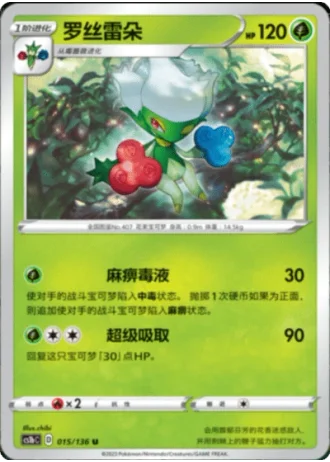 Roserade #15/136 — Dynamax Clash - Flame