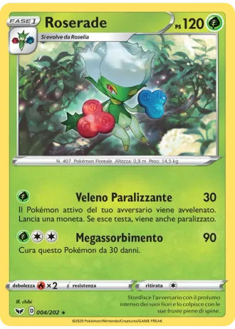 Roserade #4/202 — Spada e Scudo