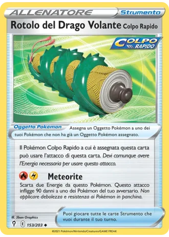 Rotolo del Drago Volante Colpo Rapido #153/203 — Evoluzioni Eteree