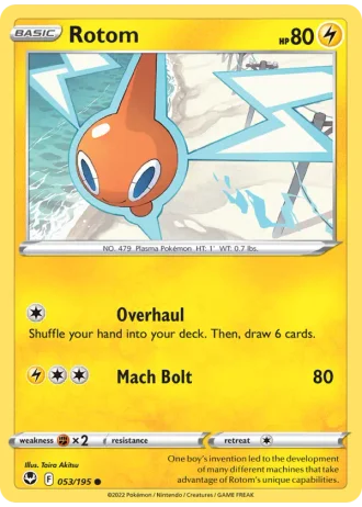 Rotom #053/195 — Silver Tempest